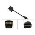 HDMI to HDMI & DVI-D M/F Video Splitter
