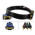VGA to 3RCA M/M 12-foot Component Video Cable