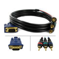 VGA to 3RCA 6-foot Component Video Cable