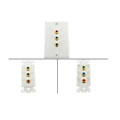 3-RCA Component Wall Plate (RGB)