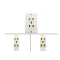 5-RCA Component Wall Plate (RGB + Audio)