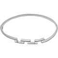 Sterling Silver Fashion Cuff CZ Bracelet