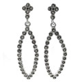 Sterling Silver Marcasite Dangle Earrings
