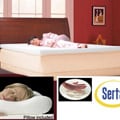 Serta 3-inch Memory Foam Mattress Topper with Contour Pillows