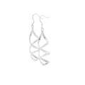 Sterling Silver Spiral Twisted Drop Earrings
