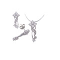 Sterling Silver Fashion CZ Jewelry Set