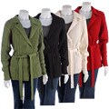 Stephanie Rogers Plus Size Chunky Knit Cardigan Sweater