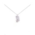 Sterling Silver Star CZ Necklace with Tag