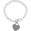 Sterling Silver 'Best Friend' Tween Heart Bracelet