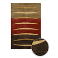 Hand-knotted Cherry Aura Wool Rug (8' x 11')