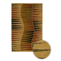 Hand-knotted Tan Aura Wool Rug (8' x 11')