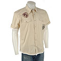 Dolphino Retro-Style Layered Short Sleeve Shirt