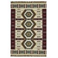 Hand-woven Kuber Flat Weave Wool Rug (8' x 10' 6)