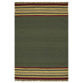 Hand-woven Mahi Flat Weave Wool Rug (5' x 8')