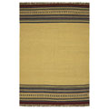 Hand-woven Gopi Flatweave Wool Rug (5' x 8')