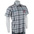 Dolphino Men's Plaid Short Sleeve Shirt
