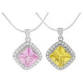 Sterling Silver Cubic Zirconia Necklace