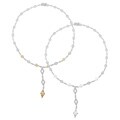 Sterling Silver Cubic Zirconia Pave-style Necklace