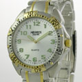 Helbros Men's Silver Dial Two-tone Watch