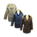 Komitor Plus Size Satin Down-Filled Coat