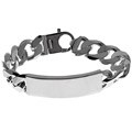 Sterling Silver 8.5-inch Curb ID Bracelet