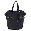 Yves Saint Laurent Navy Canvas 'Downtown' Bag