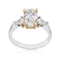 14k Two-tone Gold 1 3/8ct TDW Diamond Bridal Ring
