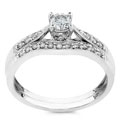 14k White Gold 1/2ct TDW Diamond Wedding Ring Set