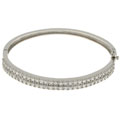 Maddy Emerson 'Diva' Silvertone CZ Bangle