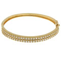 Maddy Emerson 'Diva' Goldtone CZ Bangle