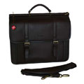 Foray Leather Dowel Rod Portfolio Computer Case