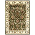 Hand-tufted Mahal Green Wool Rug (5' x 8')