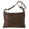 Fendi Leather Perforated Logo Shoulder Bag