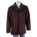 Lee Men's Button Front Faux Shearling Coat