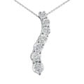 10k Gold 1/5ct TDW Diamond Journey Pendant (J-K, I2-I3)