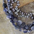 Sodalite & Freshwater Pearl Beaded Necklace (USA)
