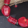 Dyed Coral 'Candy' String Necklace (USA)