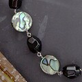 'Oceanside Nights' Abalone & Onyx Necklace (USA)