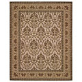 Hand-tufted Romance Sage/ Deep Olive Border Rug (9' x 12')