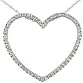 10k Gold 1/2ct TDW Diamond Heart Pendant Necklace