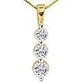 10k Gold 1/8ct TDW Diamond Pendant