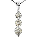 10k White Gold 1/8ct TDW Diamond Necklace