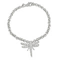 Sterling Silver Chunky Link Dragonfly Bracelet
