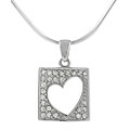Sterling Silver Heart Cut-out Necklace