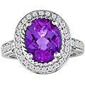 14k White Gold Amethyst 3/4ct TDW Diamond Ring (I, I1)