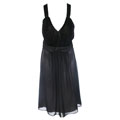 Sangria Black Dress with Silver Lining