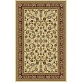Machine-made Beige Polypropylene Rug (2'6 x 8') with Free Rug Pad