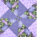 Lilac Pinwheel Kaleidoscope Fabric Kit (12 Quilt Blocks)