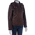 Accents Women's Hooded Leather Jacket