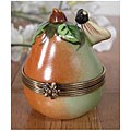 Limoges Pear with Bee Keepsake Box